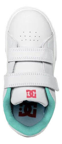 Tenis Dc Shoes Notch Sn V Mx  Shoe Wbl Kids Casual Original Blanco Lisa 17.5 Mx