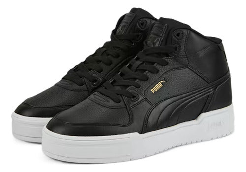 Tenis Puma Ca Pro Mid Caballero 38675903  Original Cómodo Negro Lisa 26 Mx