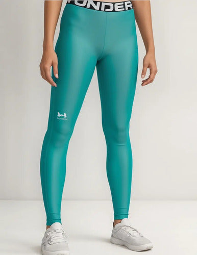 Legging Under Armour Dama 1383559482 Original Moda Turquesa Lisa Xl