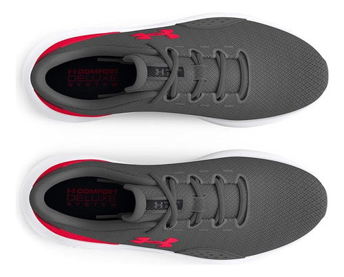 Tenis Under Armour Charged Surge 4 Caballero 3027000107 Orig Gris Oscuro Lisa 26 Mx