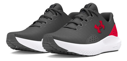 Tenis Under Armour Charged Surge 4 Caballero 3027000107 Orig Gris Oscuro Lisa 25.5 Mx