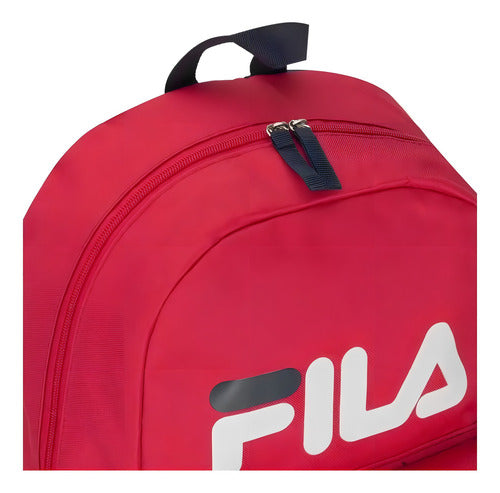 Mochila Fila Backpack Essence Unisex Vb201901646 Liso Rojo/azul Rojo Y Marino