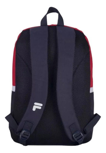 Mochila Fila Backpack Essence Unisex Vb201901646 Liso Rojo/azul Rojo Y Marino