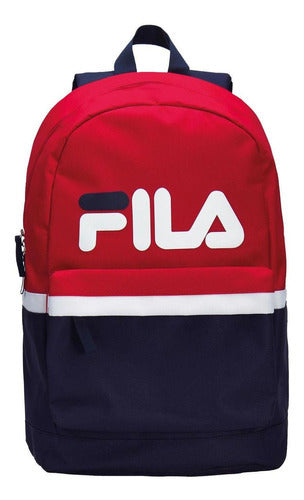 Mochila Fila Backpack Essence Unisex Vb201901646 Liso Rojo/azul Rojo Y Marino