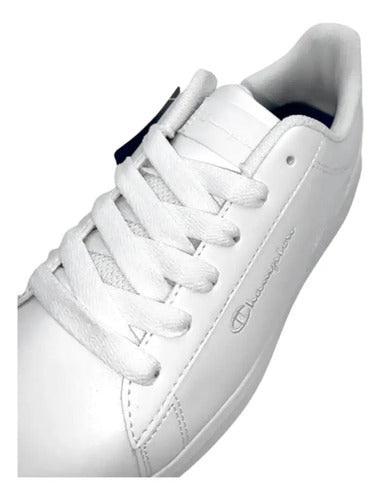 Tenis Champion Pure Dama Cas10321w Blanco Casual Original Moda Blanco Lisa 25 Mx