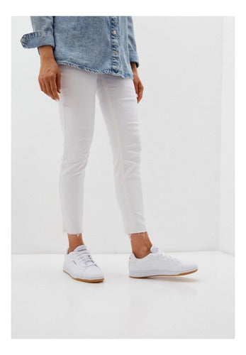 Tenis Reebok Royal Complete Cln2 Dama 100000385 Casual Original Moda Blanco Lisa 25 Mx