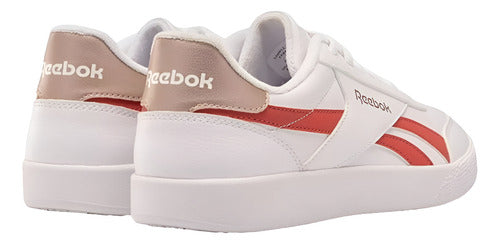 Tenis Reebok Smash Edge Dama 100202100 Blanco/rojo Casual Original Moda Blanco Lisa 22.5 Mx