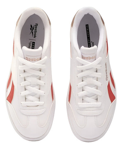Tenis Reebok Smash Edge Dama 100202100 Blanco/rojo Casual Original Moda Blanco Lisa 22.5 Mx