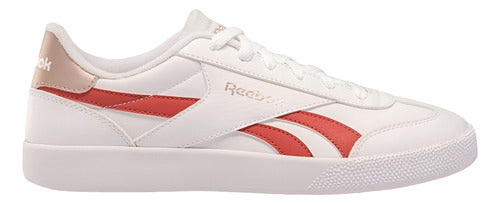Tenis Reebok Smash Edge Dama 100202100 Blanco/rojo Casual Original Moda Blanco Lisa 22.5 Mx