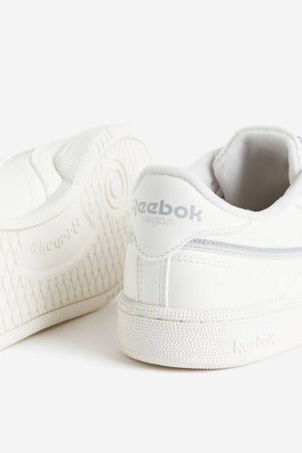 Tenis Reebok Club C 85 Vegan Dama Ie1600 Blanco Casual Original Moda Blanco Lisa 23.5 Mx