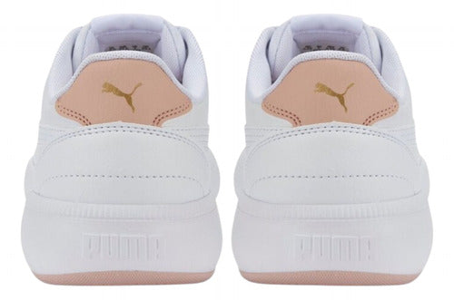 Tenis Tori Puma Dama 38302616 Blanco Casual Original Moda Blanco Lisa 23 Mx