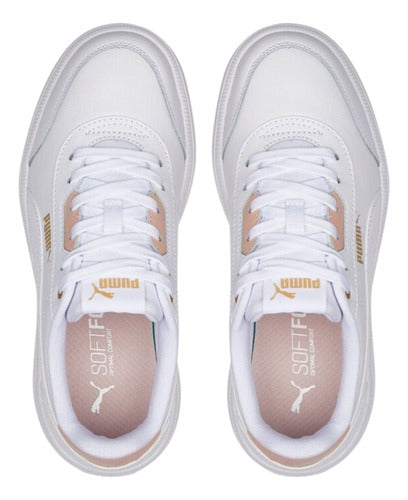 Tenis Tori Puma Dama 38302616 Blanco Casual Original Moda Blanco Lisa 23 Mx