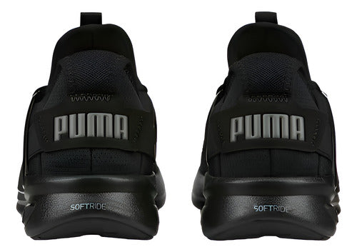 Tenis Puma Softride Enzo Metallic Dama 37704901 Negro Cómodo Original Negro Lisa 22.5 Mx