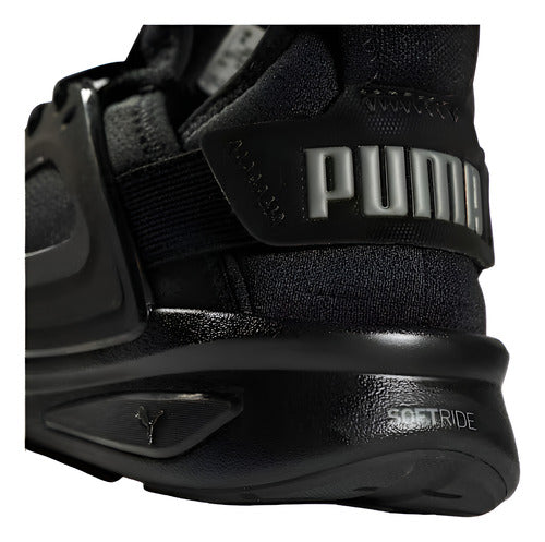 Tenis Puma Softride Enzo Metallic Dama 37704901 Negro Cómodo Original Negro Lisa 22.5 Mx