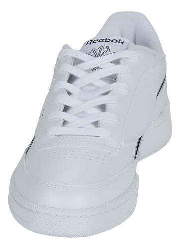 Tenis Reebok Club C 85 Vegan  100033005 Comodo Original Moda Blanco Lisa 8 Mx