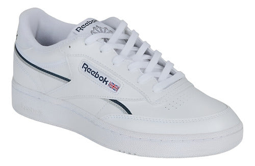 Tenis Reebok Club C 85 Vegan  100033005 Comodo Original Moda Blanco Lisa 8 Mx