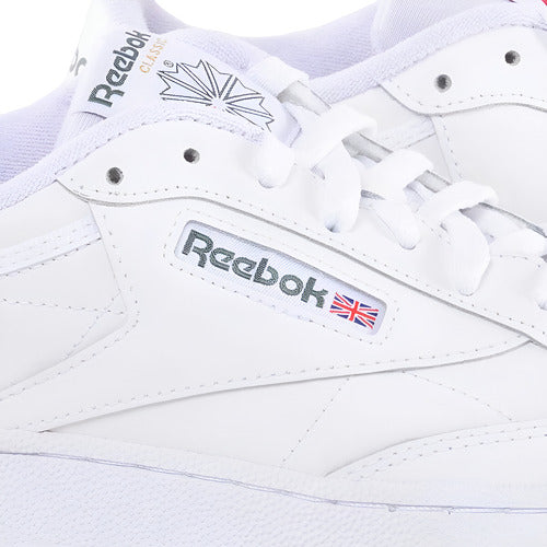 Tenis Reebok Club C 85 Caballero 100039280 Cómodo Original Blanco Lisa 25.5 Mx