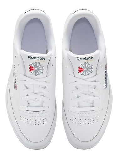 Tenis Reebok Club C 85 Caballero 100039280 Cómodo Original Blanco Lisa 25.5 Mx