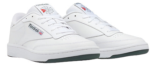 Tenis Reebok Club C 85 Caballero 100039280 Cómodo Original Blanco Lisa 25.5 Mx