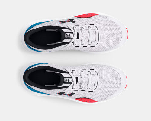 Tenis Ua Charged Surge 4-wht 3027000102 Comodo Original Moda Gris Lisa 7.5 Mx