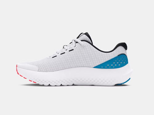 Tenis Ua Charged Surge 4-wht 3027000102 Comodo Original Moda Gris Lisa 7 Mx