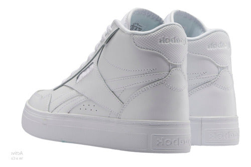 Tenis Reebok  Court Advance Gz9614 Comodo Original Moda Color Blanco Blanco Lisa 23 Mx