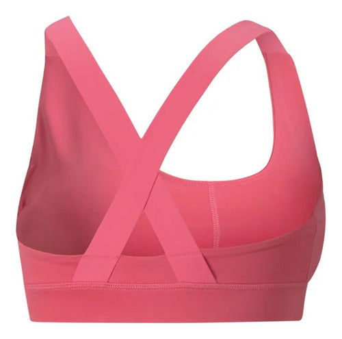 Top Puma Mid Impact Fit Bra 52219282 Comodo Original Rosa Lisa Ch