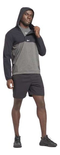 Chamarra Reebok Ubf Myoknit Hoodie Ha9077 Comoda Original Negro S Liso