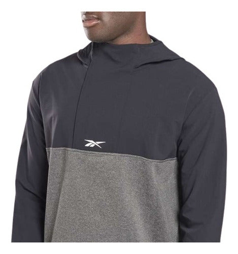 Chamarra Reebok Ubf Myoknit Hoodie Ha9077 Comoda Original Negro S Liso