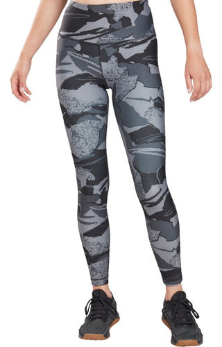 Licra Reebok Wor Aop Color Gris/negro H65626 Original Gris/negro Geométrico Xs