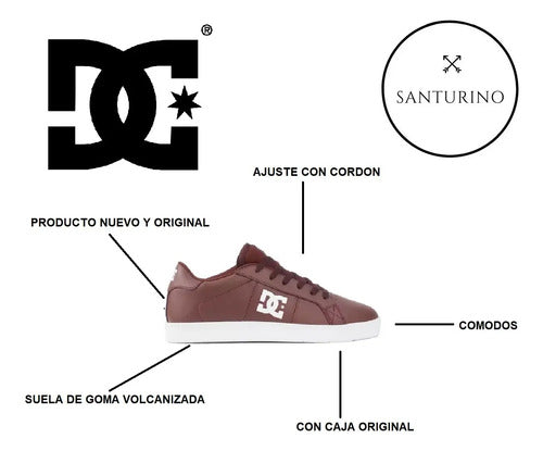Dc Shoes Striker Sn Mx Adys100696bur Original Bordó 27.5 Mx