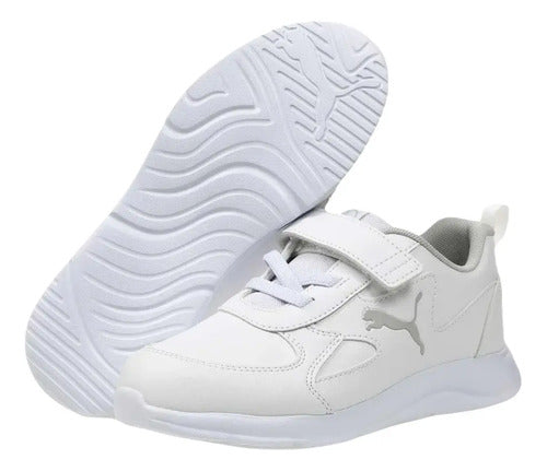 Tenis Puma Niños Blanco Fun Racer Sl Ac Lifestyle 19362401 Blanco 11