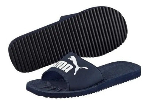 Sandalia Puma Purecat  36026202 Original Moda Azul Oscuro 30 Mx