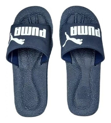 Sandalia Puma Purecat  36026202 Original Moda Azul Oscuro 30 Mx