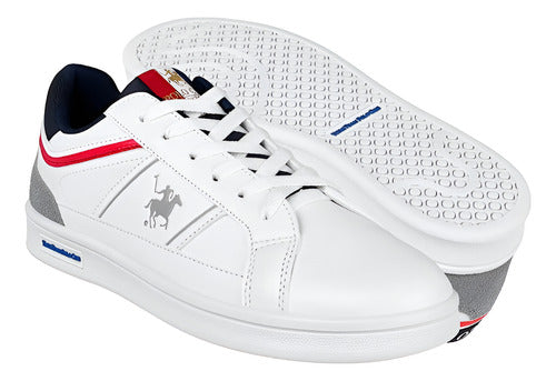 Tenis Polo Club Hom010bco York Team Comodo Original Moda Blanco Lisa 8.5 Mx