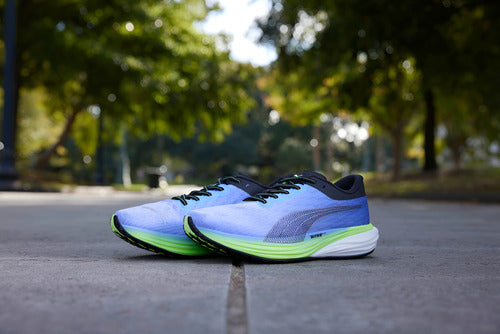 Tenis Puma Deviate Nitro 2 37680709 Comodo Original Moda Azul Acero Lisa 31 Mx