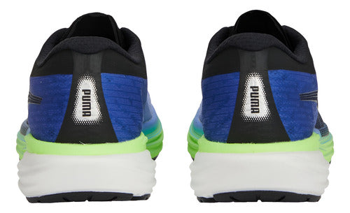 Tenis Puma Deviate Nitro 2 37680709 Comodo Original Moda Azul Acero Lisa 31 Mx