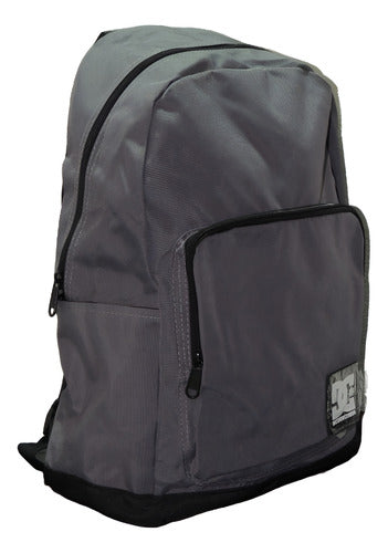 Mochila Dc Shoes Backpack Unisex Dc25bp203 Original Moda Gris Oscuro Liso