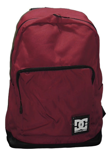 Mochila Dc Shoes Backpack Dc25bp205 Original Moda Roja Liso