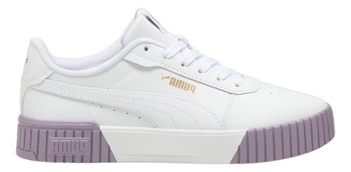 Tenis Puma Carina 2.0 38584929 Casual Cómodo Original Moda Blanco Lisa 24 Mx