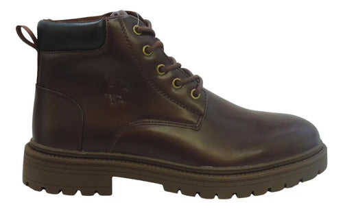 Bota Polo Hom020café Confortable Original Moda