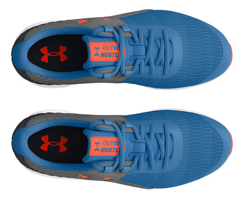 Tenis Under Armour Bgs Outhustle 3024829404 Original Moda Azul Marino Lisa 22.5 Mx