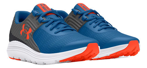 Tenis Under Armour Bgs Outhustle 3024829404 Original Moda Azul Marino Lisa 22.5 Mx