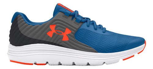 Tenis Under Armour Bgs Outhustle 3024829404 Original Moda Azul Marino Lisa 22.5 Mx