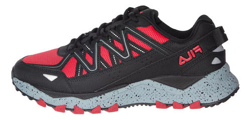 Tenis Fila Firetrail Evo 1jm02581603  Cómodo Original Moda Negro Lisa 26.5 Mx