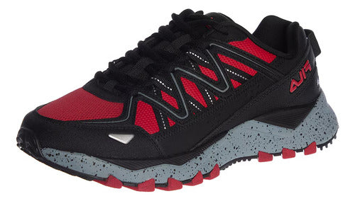 Tenis Fila Firetrail Evo 1jm02581603  Cómodo Original Moda Negro Lisa 25.5 Mx