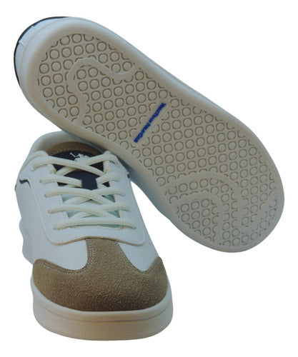 Tenis Polo Club York Team Jov114bcomno Comodo Original Moda Blanco Lisa 24.5 Mx
