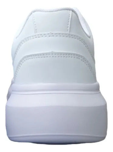 Tenis Polo Club L11120 Casual Plataforma Original Moda Blanco Lisa 23 Mx