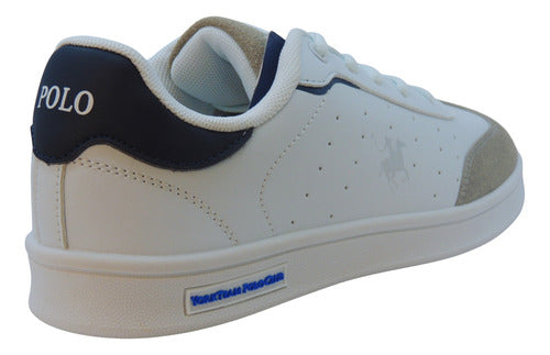 Tenis Polo Club York Team Jov114bcomno Comodo Original Moda Blanco Lisa 23.5 Mx