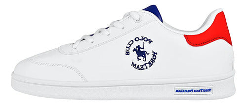 Tenis Polo Club York Team Jov004bco Comodo Original Moda Blanco Lisa 24.5 Mx